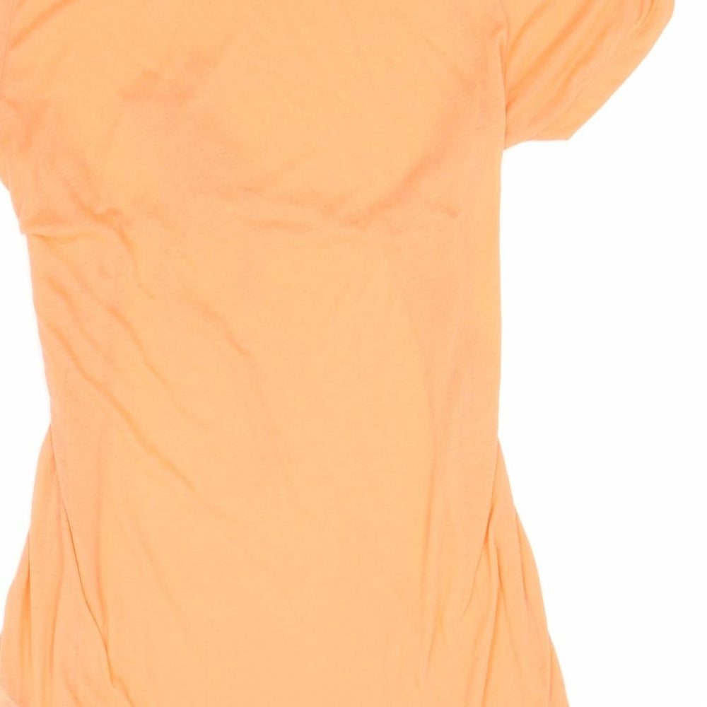 Womens UK Size M H&M Orange Basic T-Shirt
