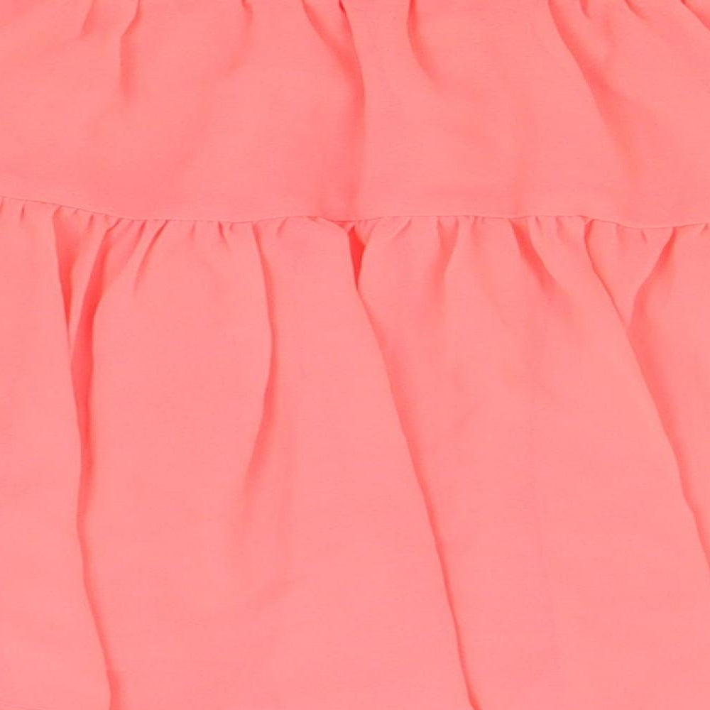 Divided Womens Red Polyester A-Line Skirt Size 10