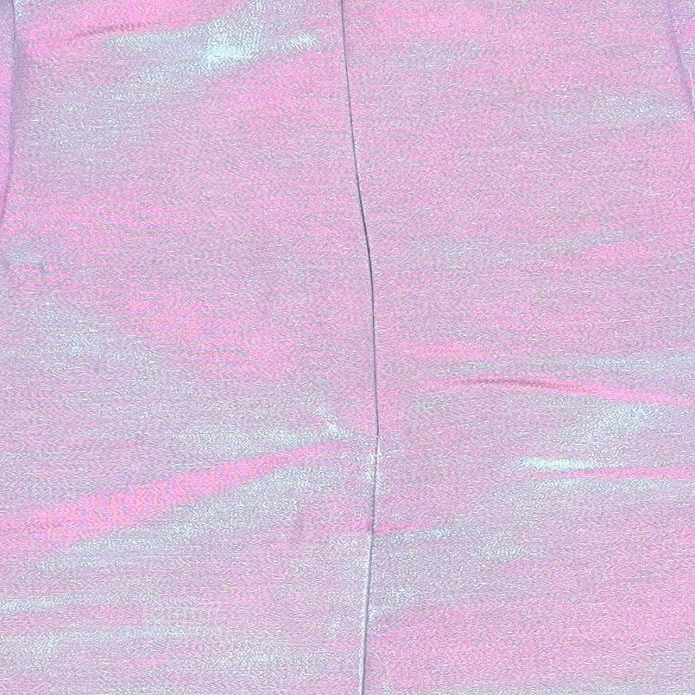 John Lewis Girls Pink Viscose Basic T-Shirt Size 10 Years Round Neck