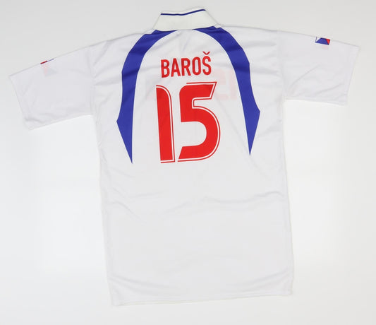 Preworn Mens White T-Shirt Collared