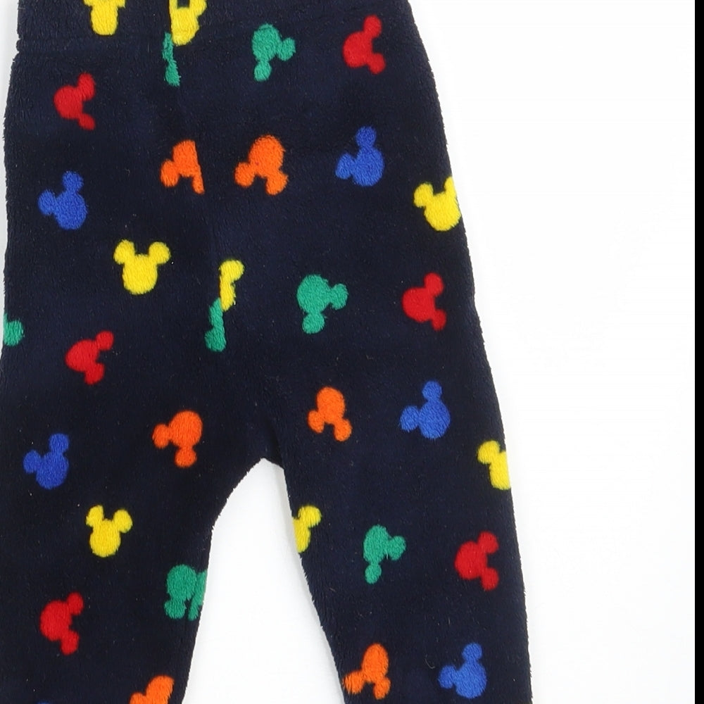 Primark Baby Multicoloured Animal Print 100% Polyester Jogger Leggings Size 9-12 Months - Waist 16in; Inside leg 8in