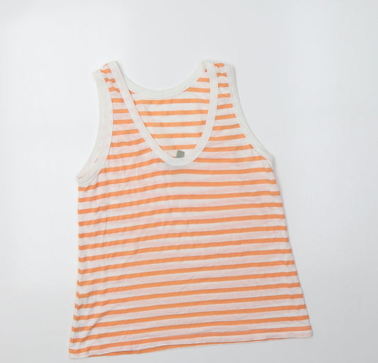Womens UK Size 6 ASOS Orange Basic Tank