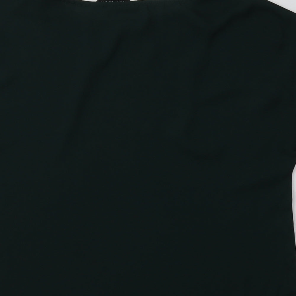 Womens UK Size 6 New Look Green Basic Blouse