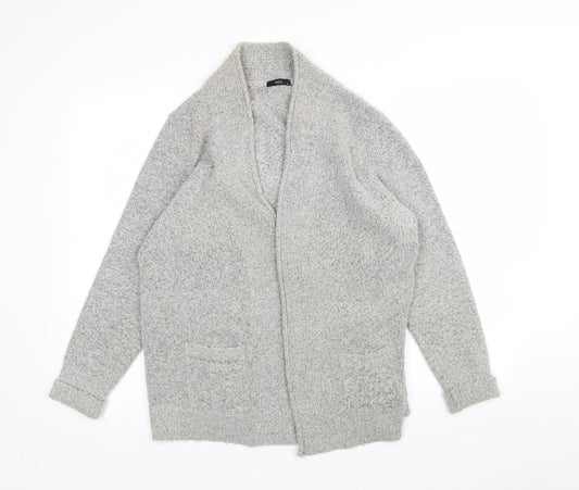 Womens UK Size 16 M&Co Grey Wrap Jumper
