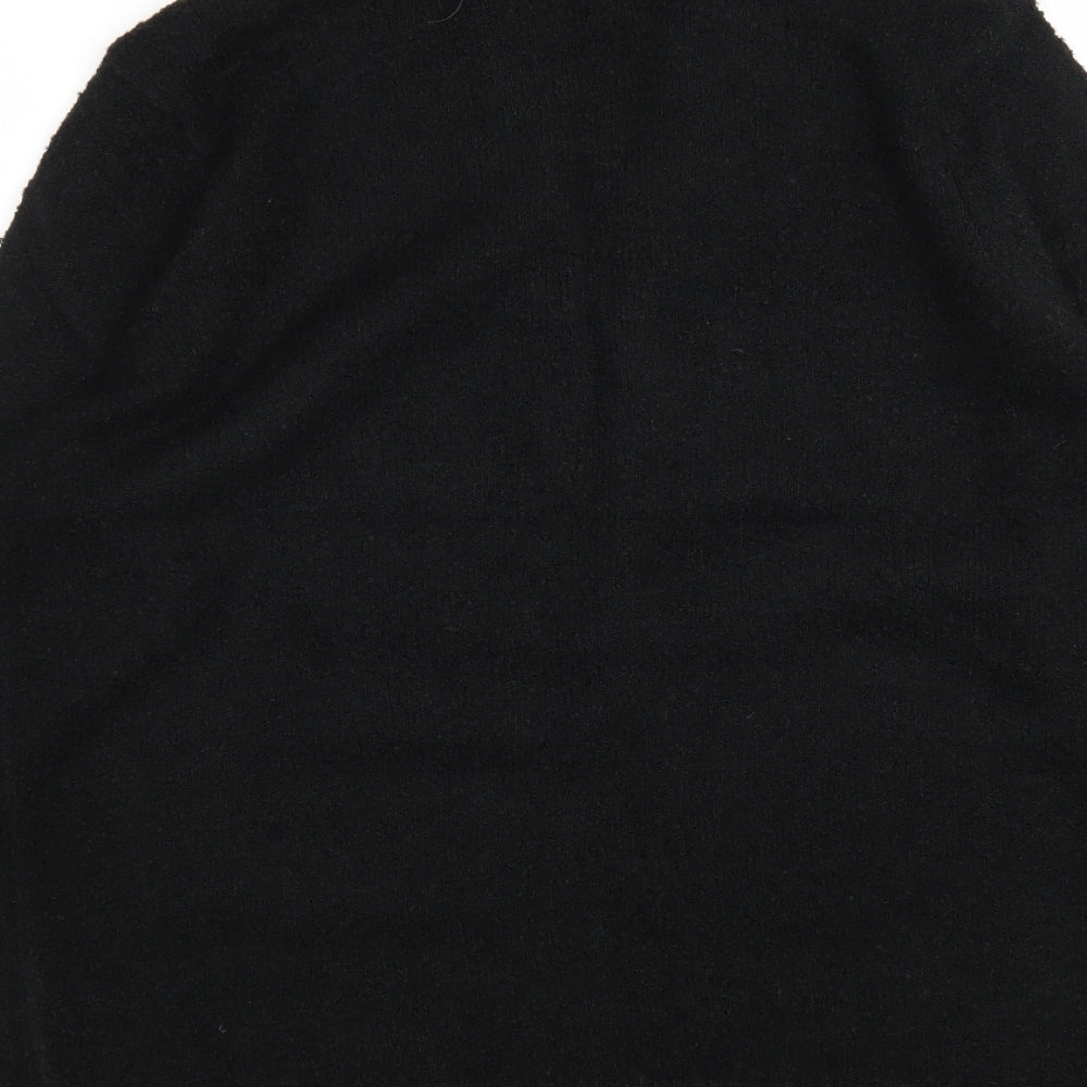 Womens UK Size 16 M&Co Black Wrap Jumper