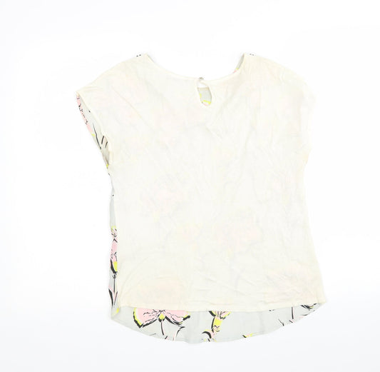 Womens UK Size 10 Warehouse Multicoloured Basic Blouse