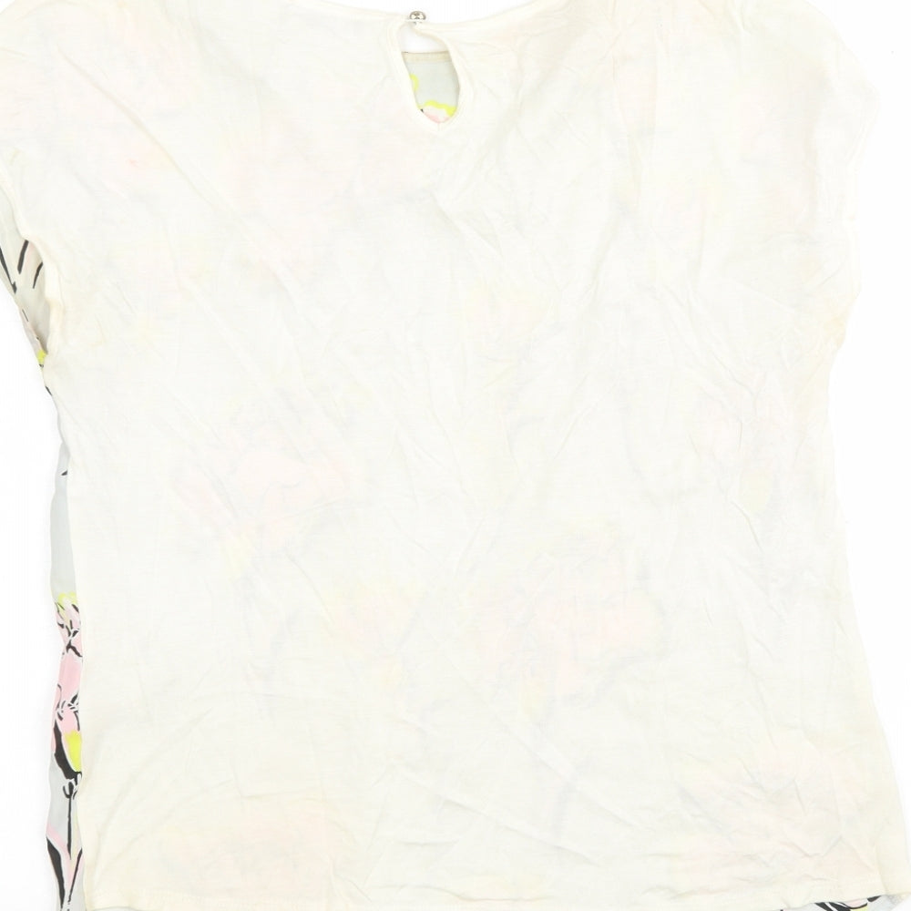 Womens UK Size 10 Warehouse Multicoloured Basic Blouse