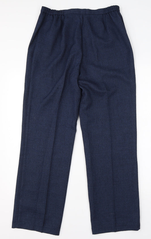 Womens UK Size 14 Wardrobe Regular Fit Dress Pants Blue Trousers