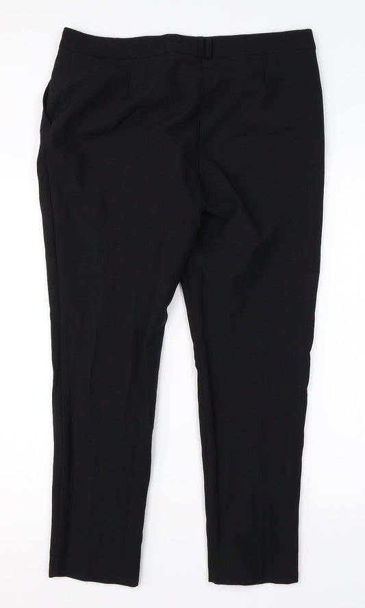 Womens UK Size 12 Atmosphere Regular Fit Dress Pants Black Trousers