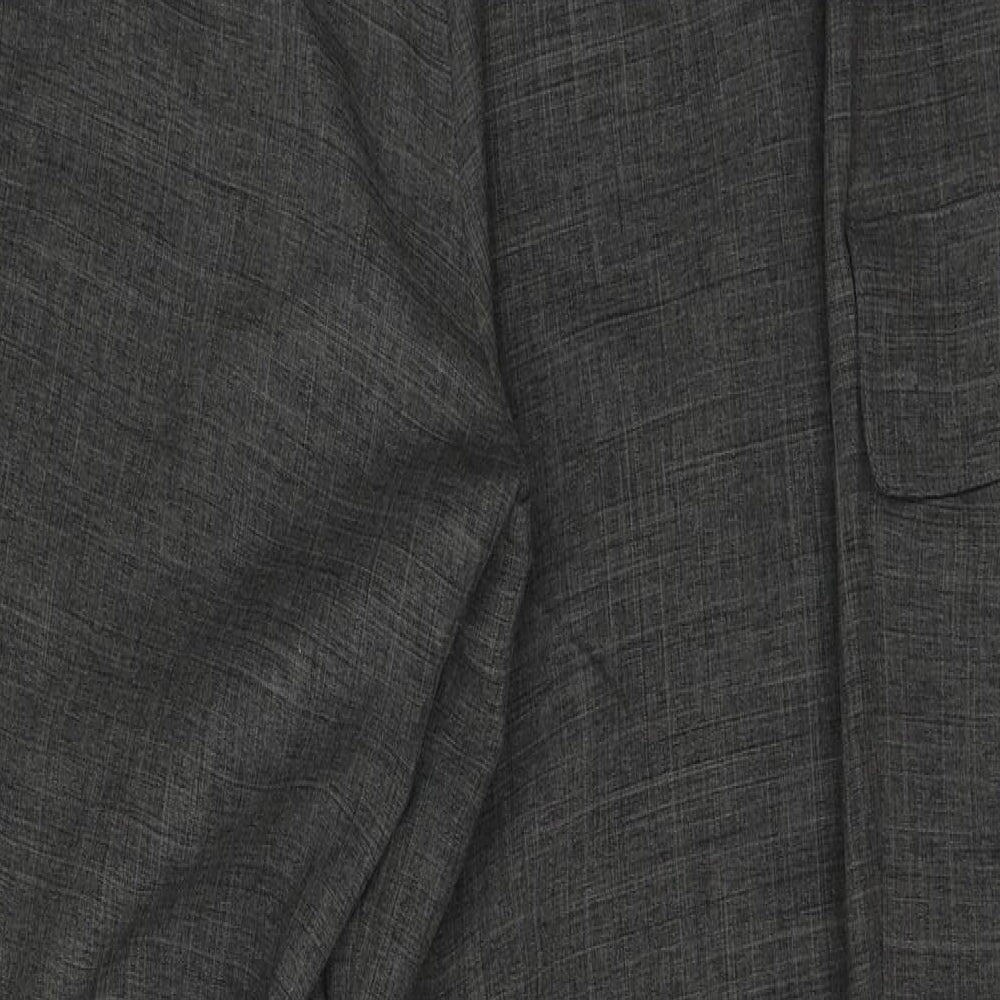 Womens UK Size 18 Agenda Regular Fit Dress Pants Grey Trousers