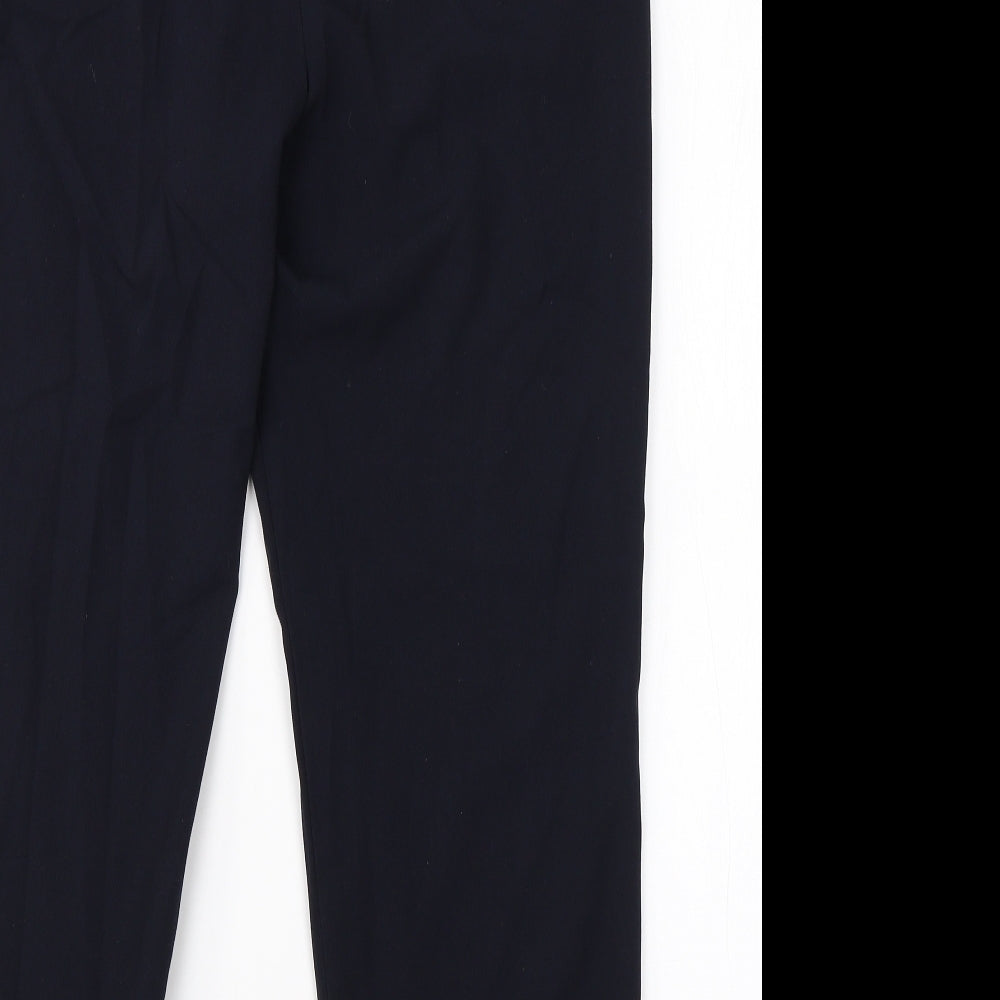 Womens UK Size 16 Isle Regular Fit Dress Pants Blue Trousers