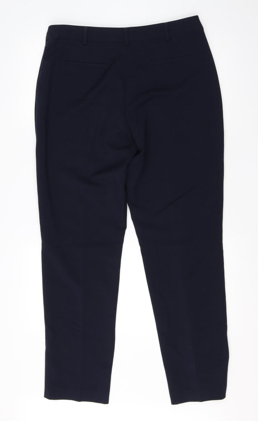 Womens UK Size 14 Debenhams Regular Fit Dress Pants Black Trousers