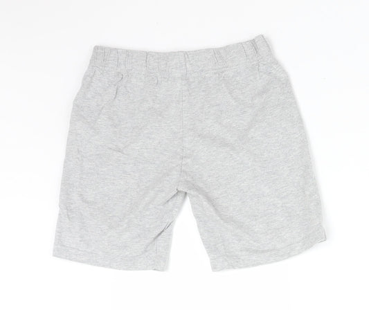 TOY STORY Boys Grey Solid Cotton Sleep Shorts Size 6-7 Years - TOY STORY