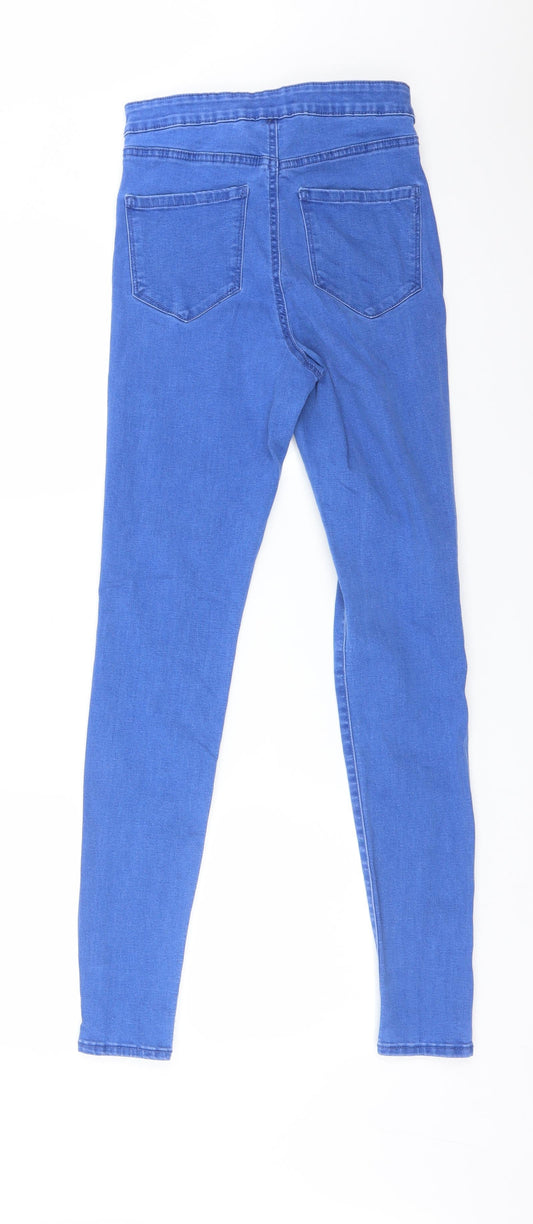 DENIM CO Womens Blue Cotton Skinny Jeans Size 10 L30 in Regular