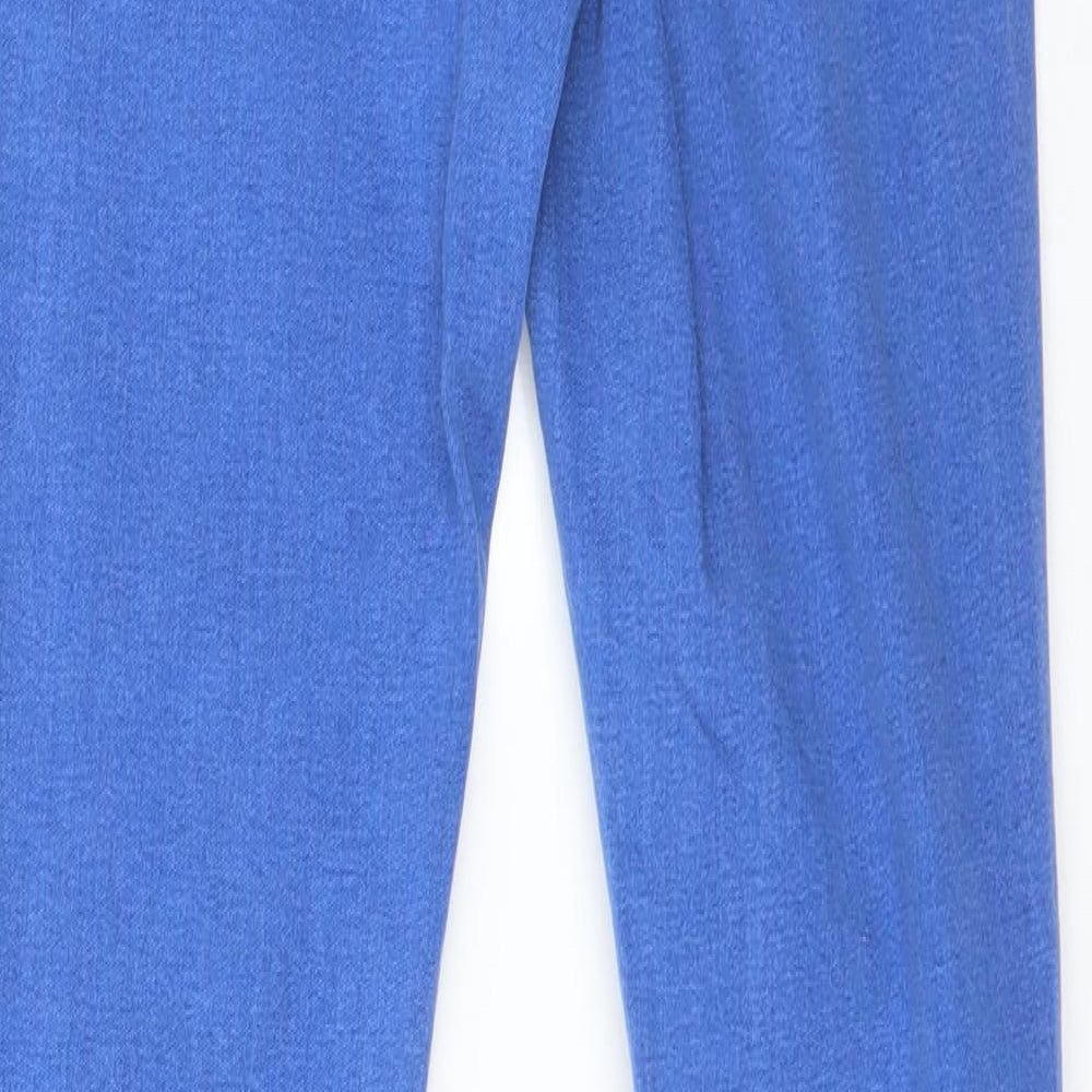 Brand and care label for DENIM CO women’s blue cotton skinny jeans, size UK 10, 30-inch leg regular