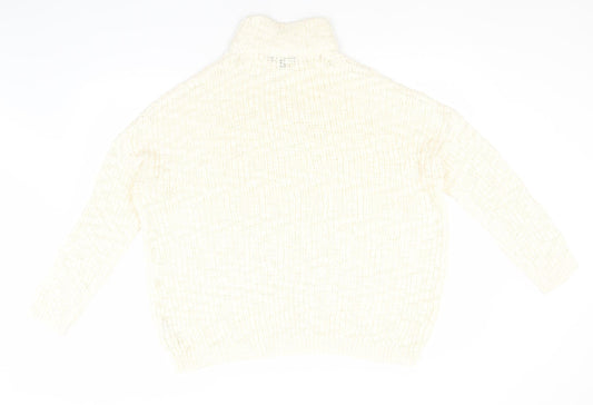Womens UK Size M New Look Ivory Pullover Jumper