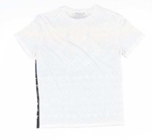 Twisted Soul Mens Multicoloured Polyester T-Shirt Size S Round Neck - New York