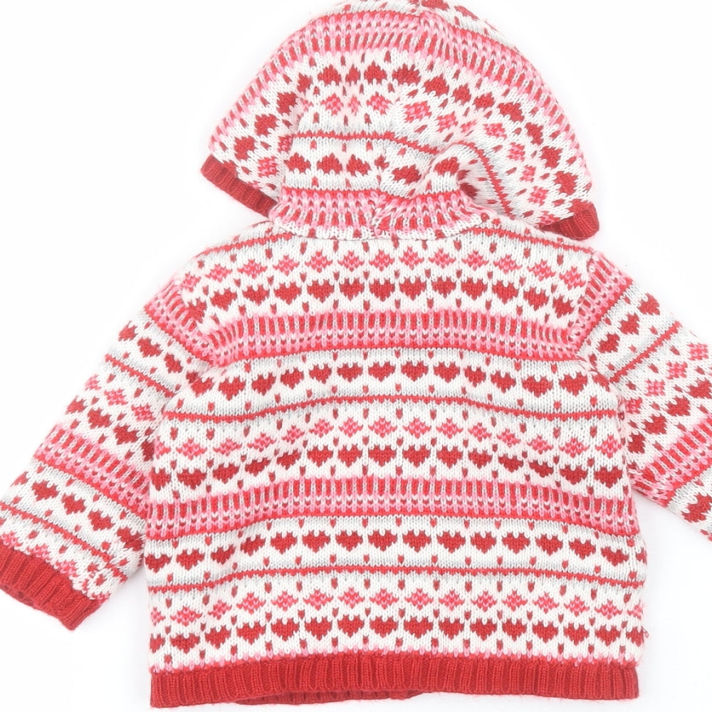 George Baby White Parka Coat Size 0-3 Months