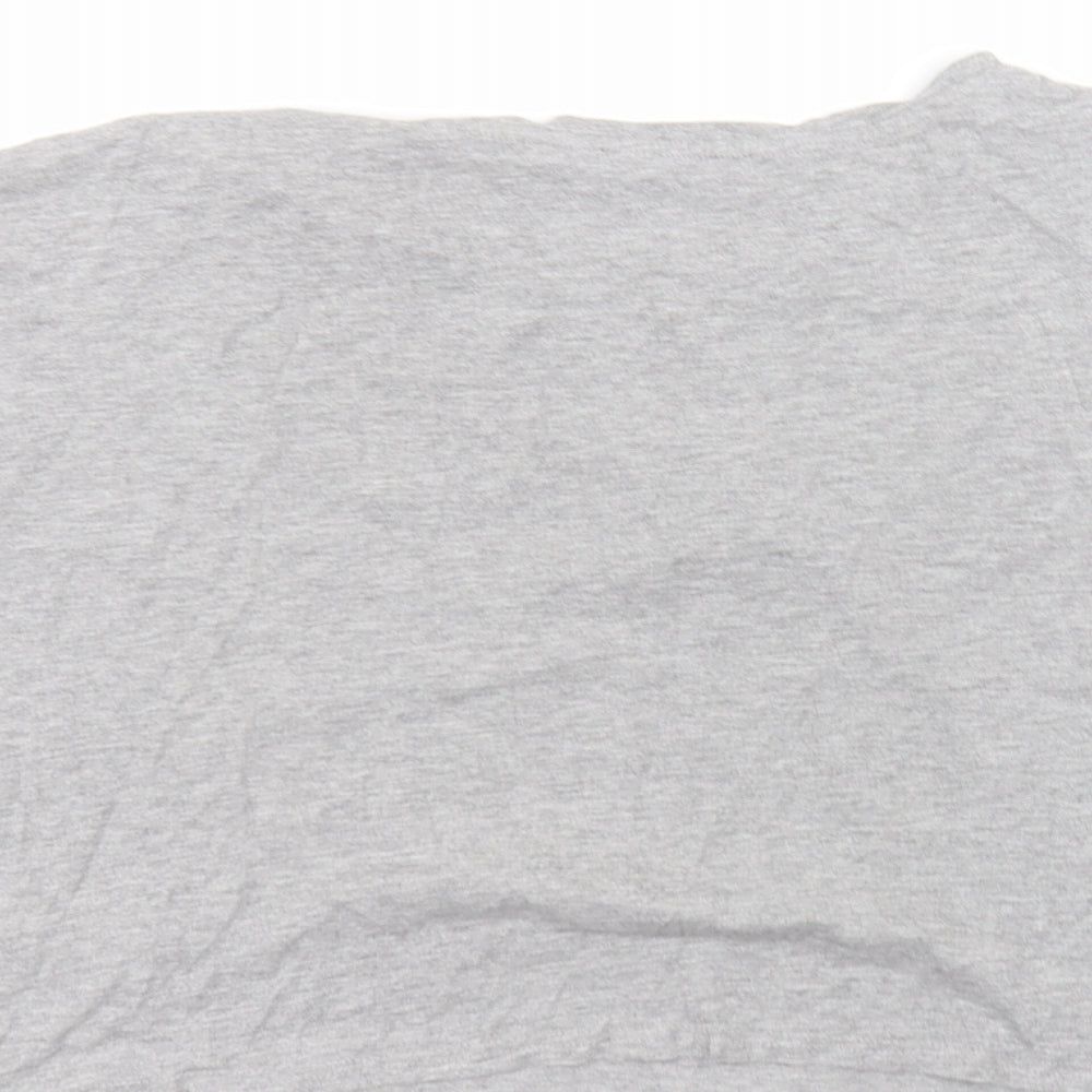 Womens UK Size M New Look Grey Basic T-Shirt