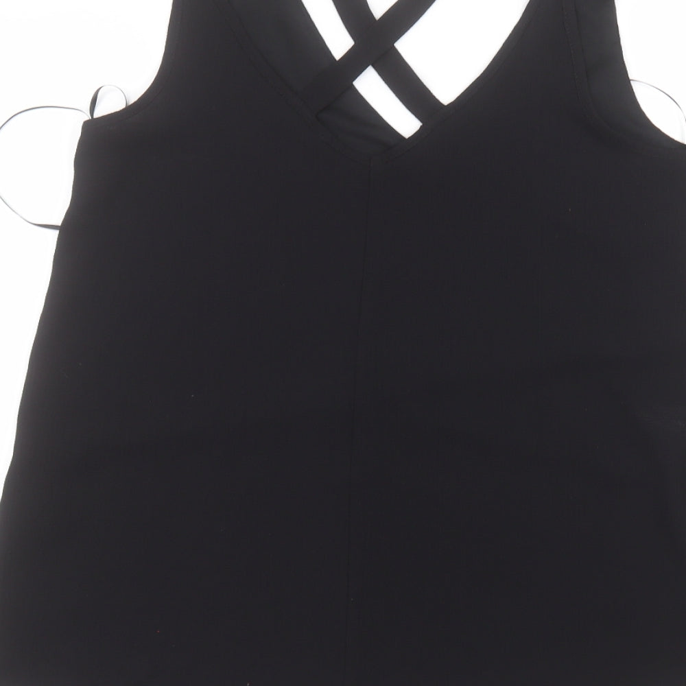 Womens UK Size 12 Select Black Basic Blouse