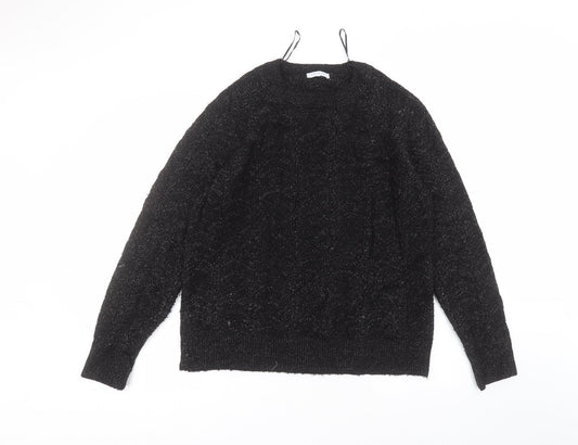 Womens UK Size L Matalan Black Pullover Jumper