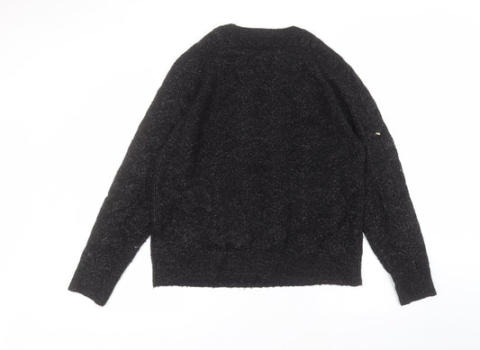 Womens UK Size L Matalan Black Pullover Jumper