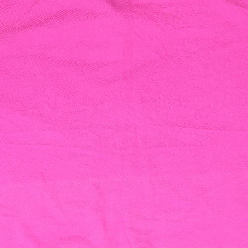 Fabric 8 Mens Pink Cotton Polo Size XL Collared - Bright Pink