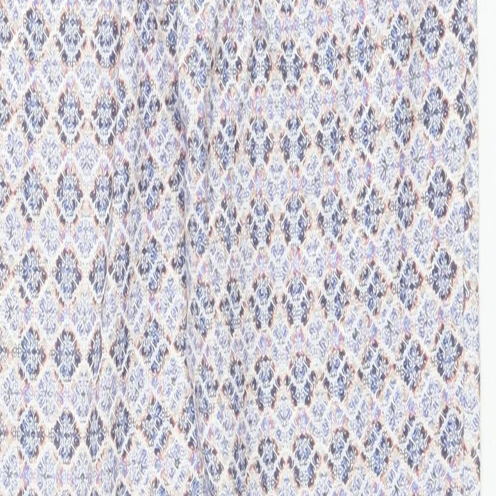 Womens UK Size 10 Topshop Regular Fit Blue Trousers