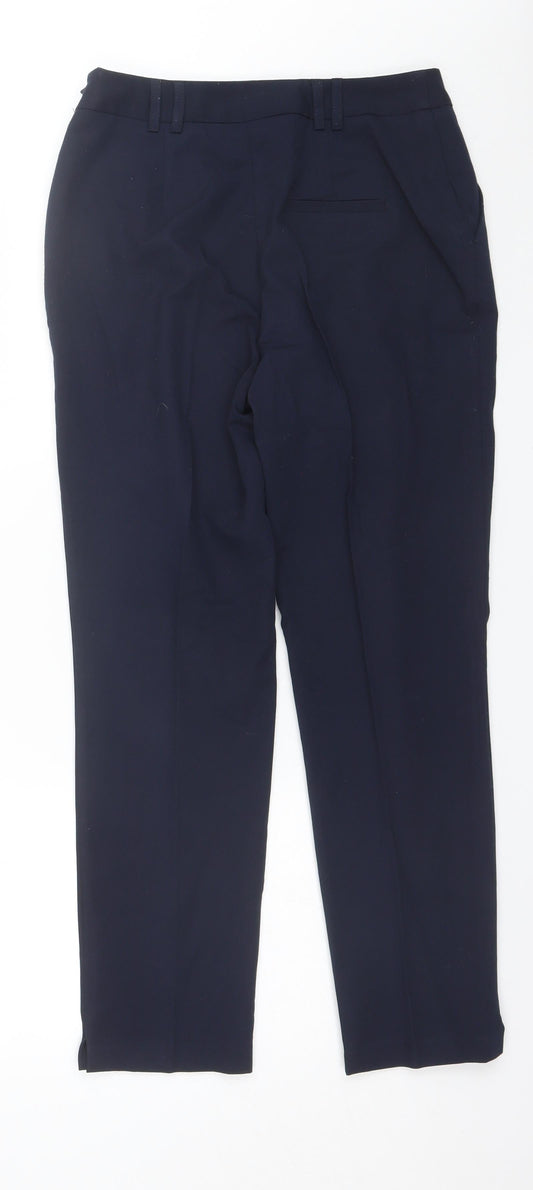 Womens UK Size 8 Dorothy Perkins Regular Fit Dress Pants Blue Trousers