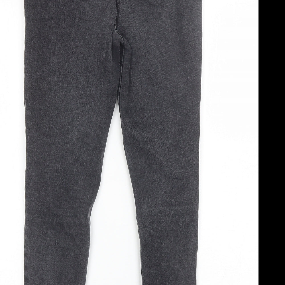 Matalan Girls Black Cotton Skinny Jeans Size 12 Years Regular