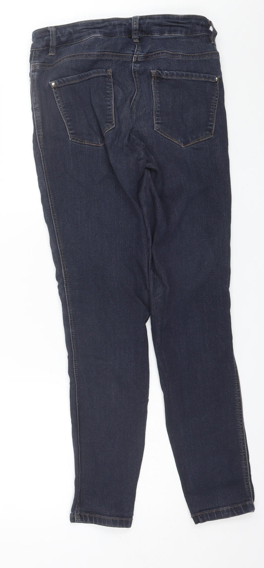 TU Womens Blue Viscose Skinny Jeans Size 12 L28 in Regular