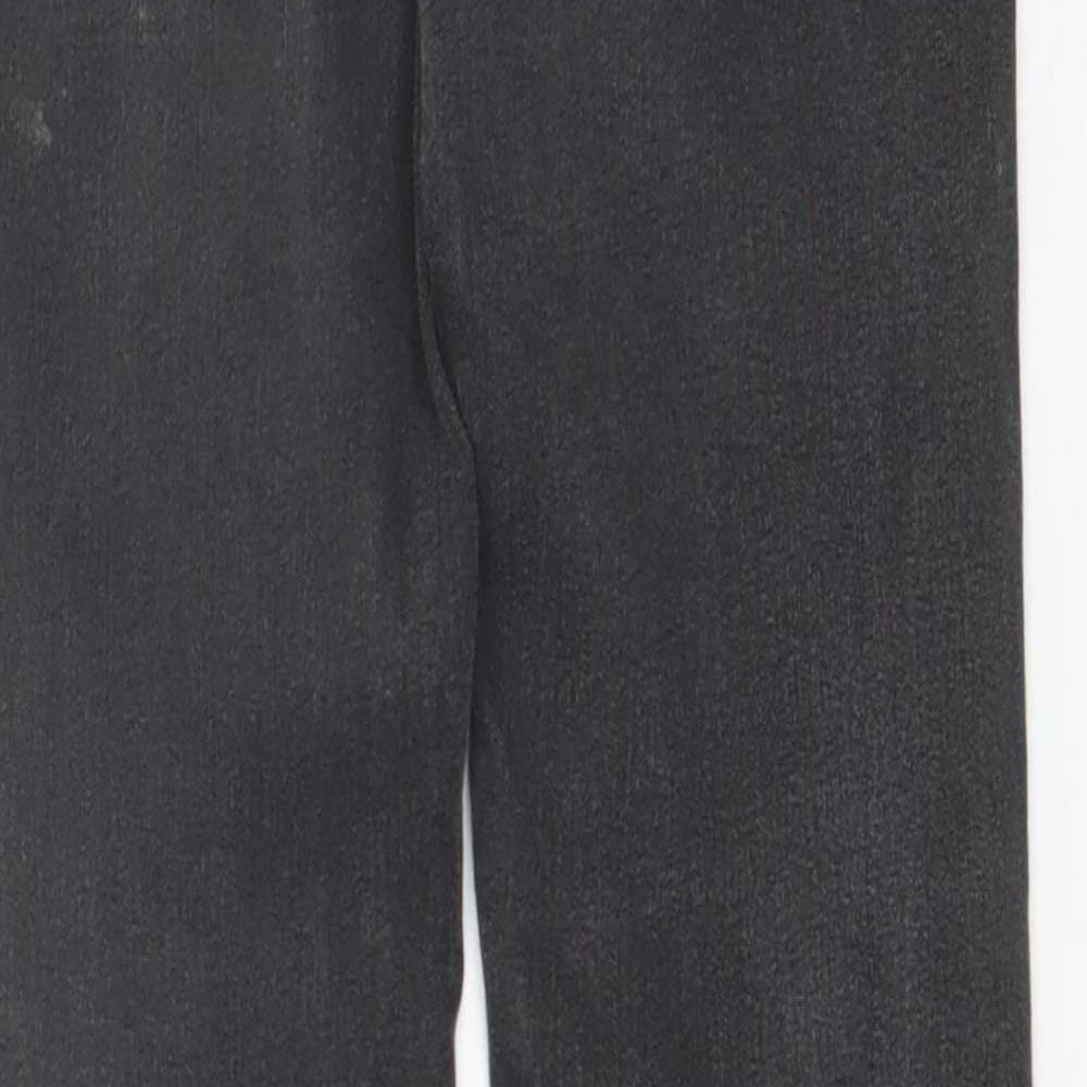 Brand and care label for Denim Co women’s black cotton skinny jeans, size UK 8, 31-inch leg regular