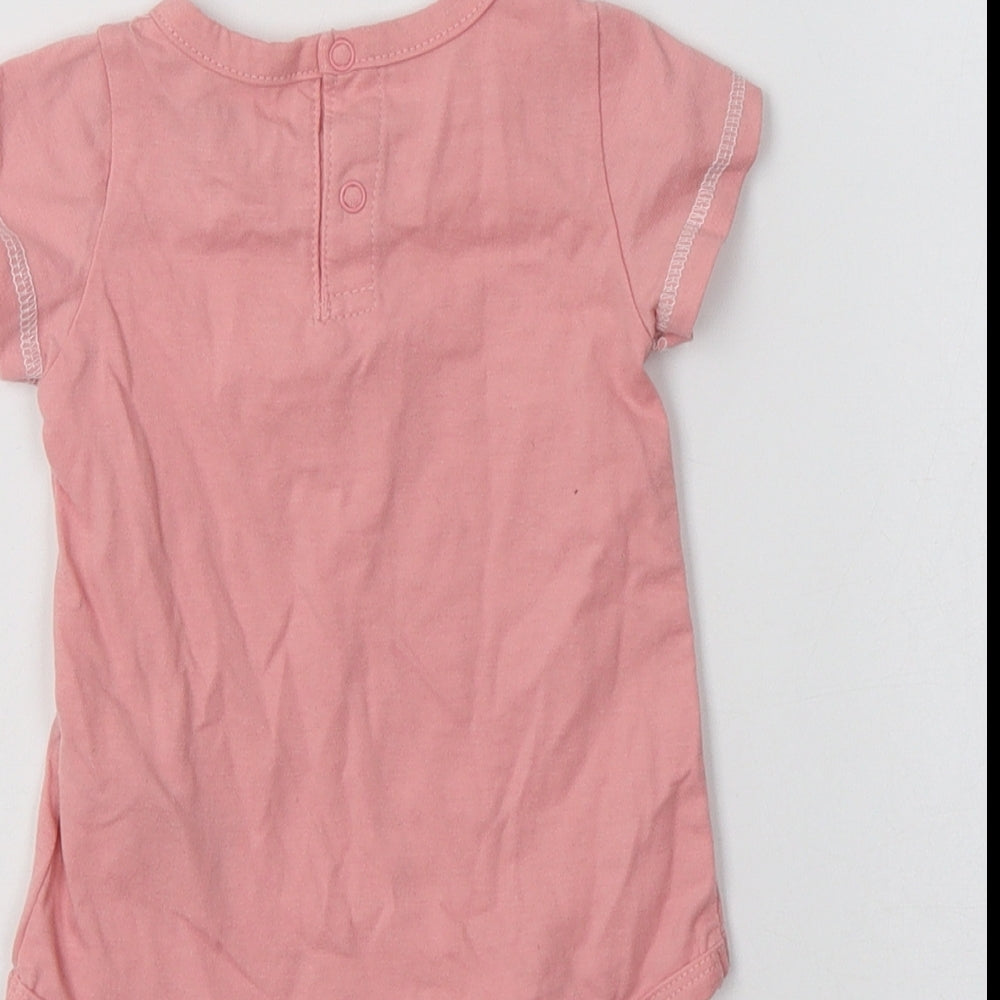Reebok Baby Pink Cotton Romper One-Piece Size 6-9 Months
