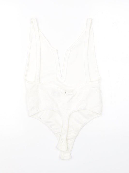 In the Style Womens White  Polyester Romper One-Piece Size 10