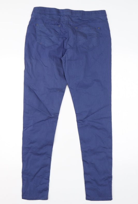 Denim Co Womens Blue Cotton Skinny Jeans Size 12 L28 in Regular