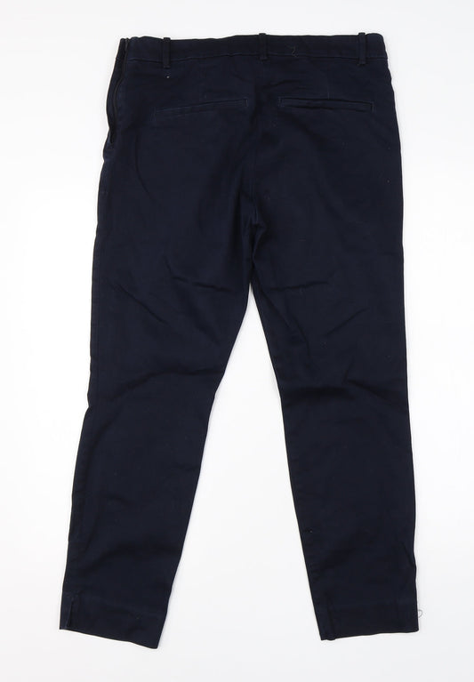 Womens UK Size 16 H&M Regular Fit Dress Pants Blue Trousers