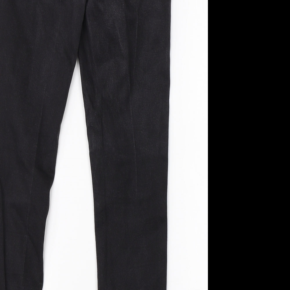 Brand and care label for Denim Co women’s black cotton skinny jeans, size UK 16, 26-inch leg regular
