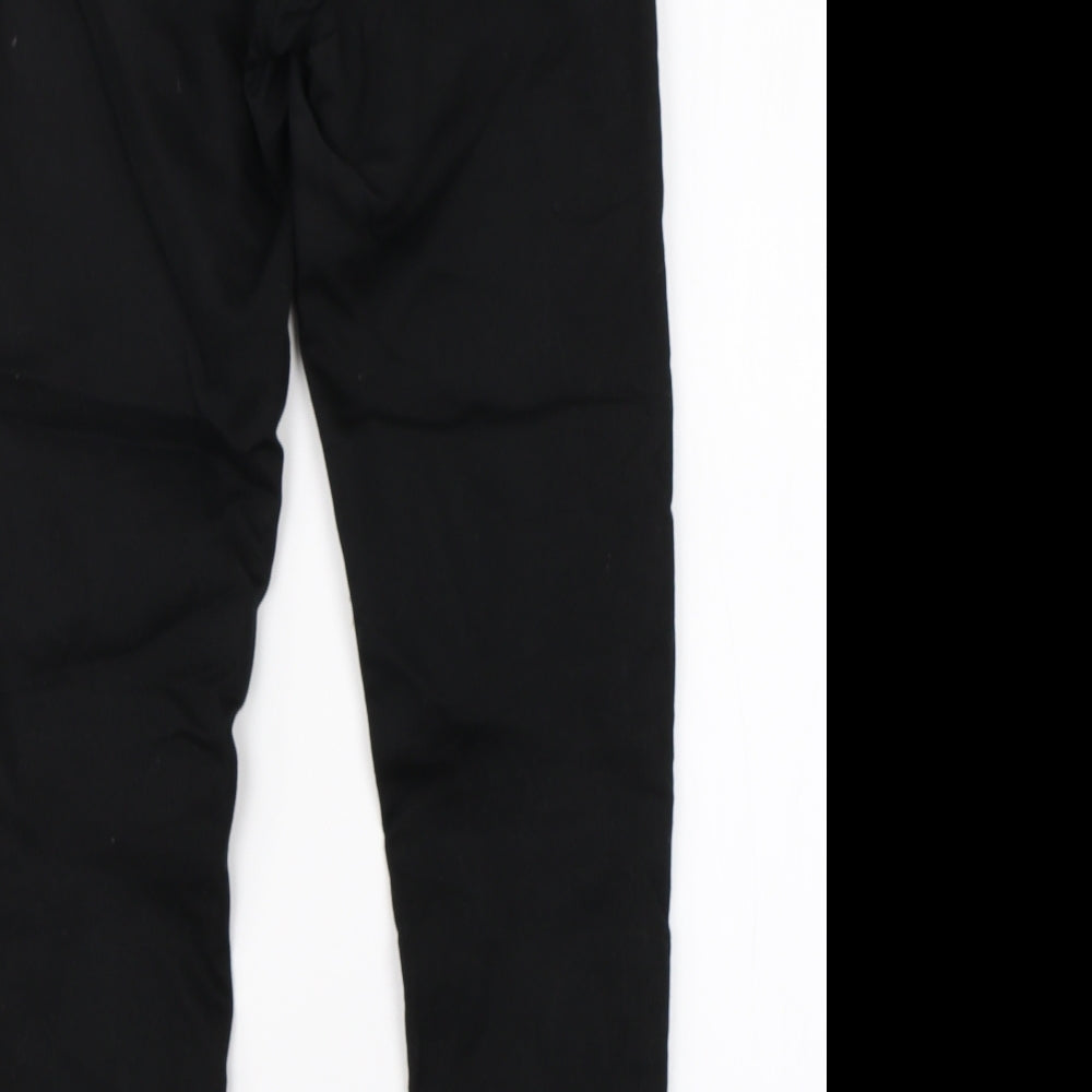 Brand and care label for New Look women’s black cotton skinny jeans, size UK 10, 25-inch leg regular