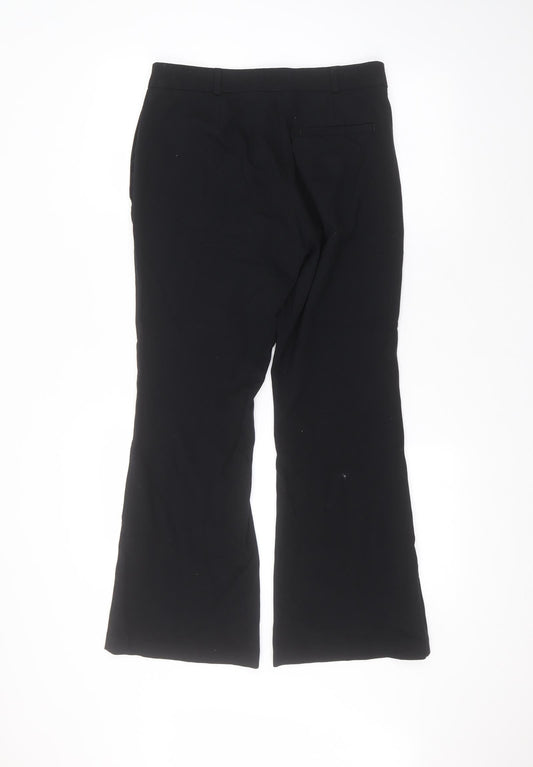 Womens UK Size 10 Marks and Spencer Regular Fit Black Trousers