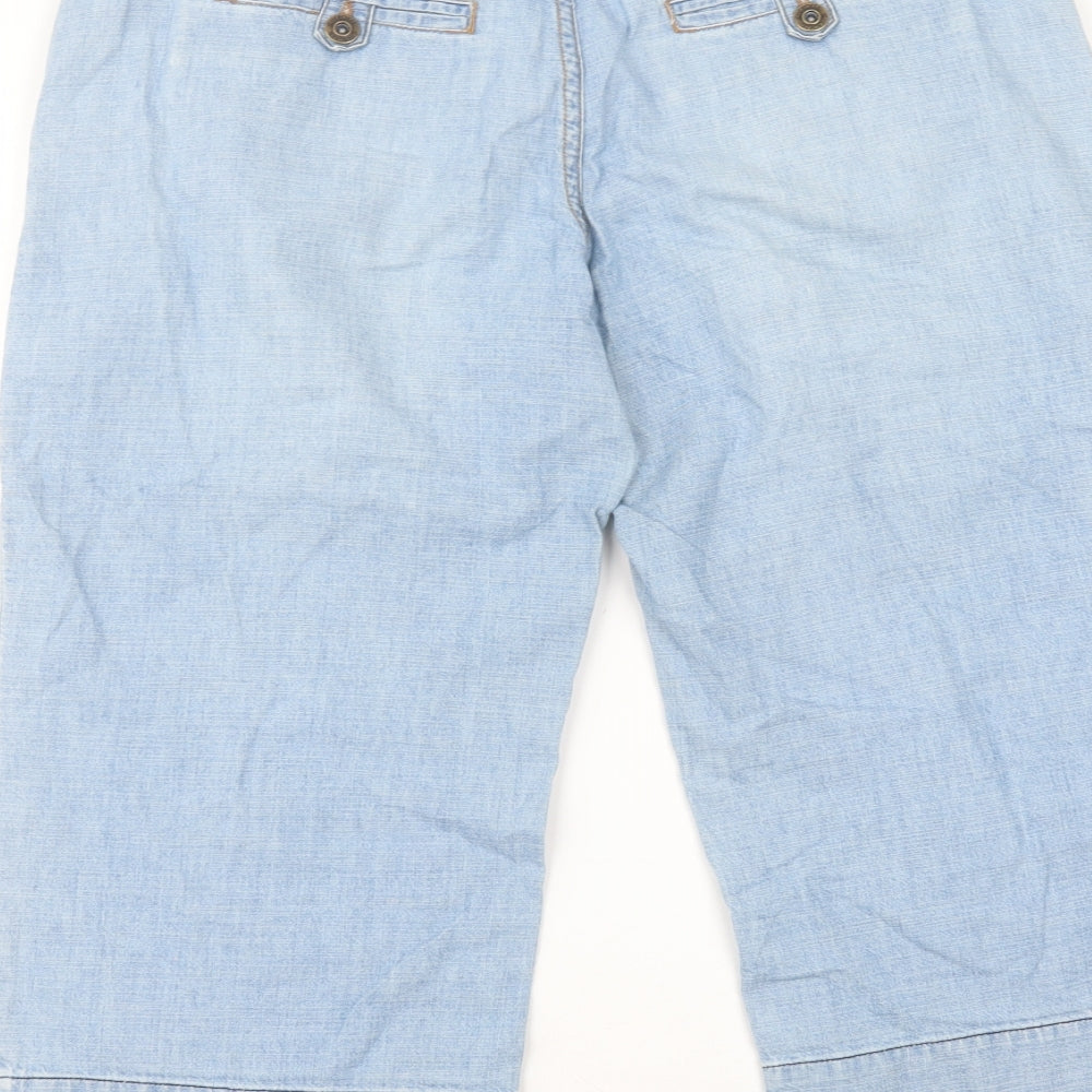 Cherokee Womens Blue Cotton Straight Jeans Size 12 L20 in Regular