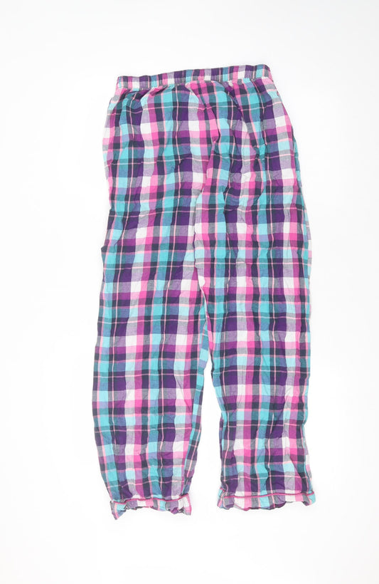 F&F Womens Pink Cotton Trousers Size M L26 in Regular