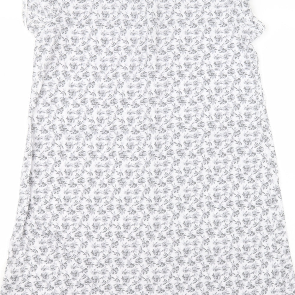 Matalan Womens Grey Polyester A-Line Size M Round Neck