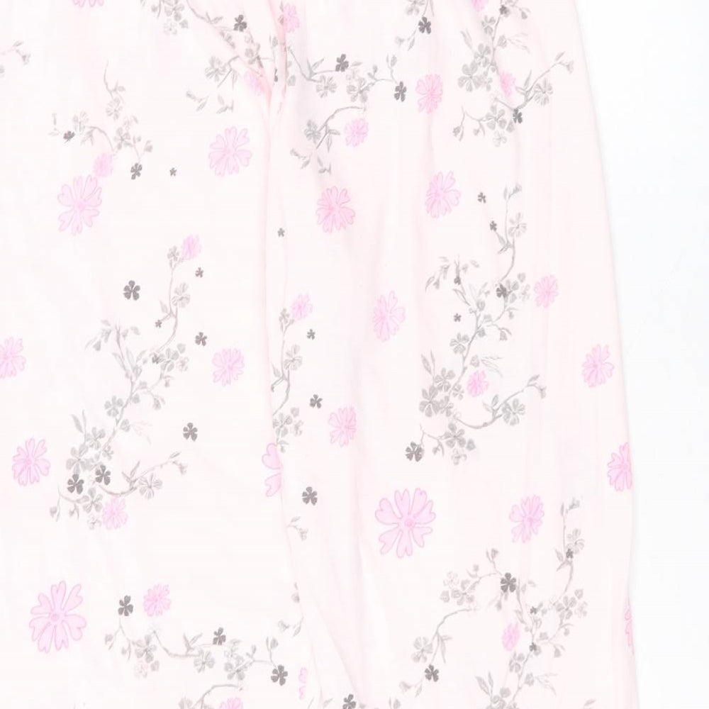 BM Womens Pink Polyester Trousers Size 12 L22 in Regular