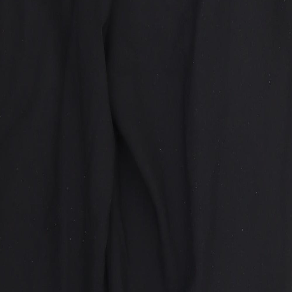 George Womens Black Polyester Trousers Size 12 L28 in Regular