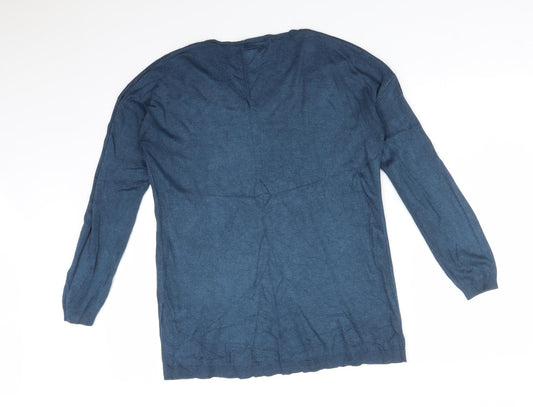 Womens UK Size 10 Atmosphere Blue Basic T-Shirt