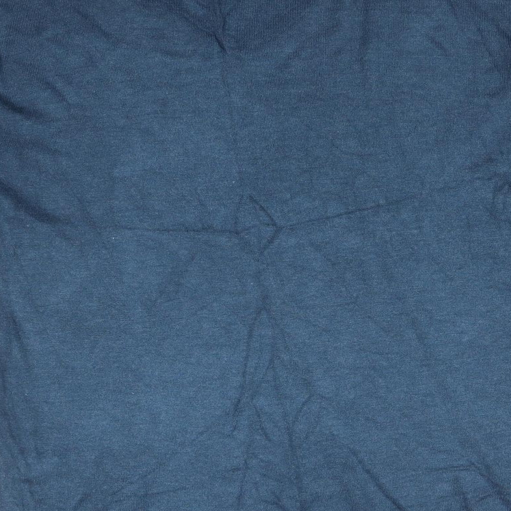 Womens UK Size 10 Atmosphere Blue Basic T-Shirt