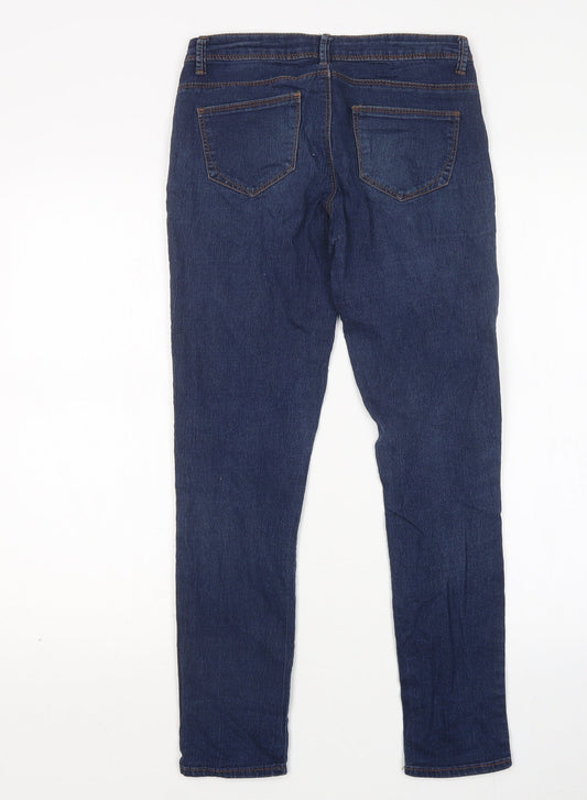 Denim Co Womens Blue Cotton Skinny Jeans Size 8 L27 in Regular