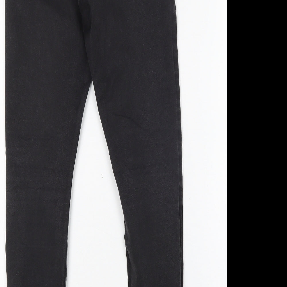 Dorothy Perkins Womens Black Cotton Skinny Jeans Size 10 L27 in Regular