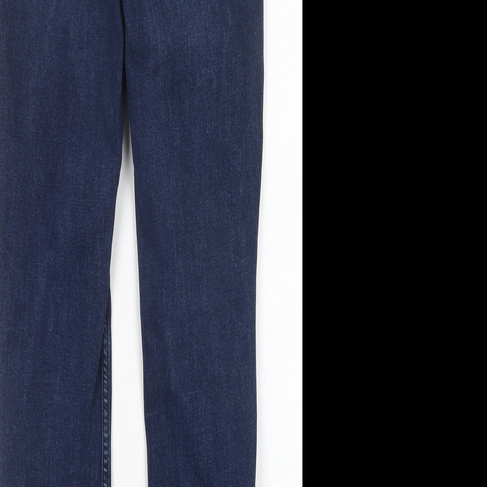 New Look Womens Blue Cotton Skinny Jeans Size 8 L25 in Regular