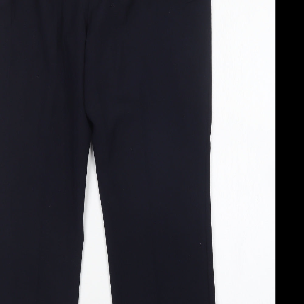 Womens UK Size 14 M&S Regular Fit Blue Trousers